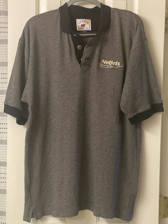 Cutter & Buck NetJets Executive Jet Men’s Short Sleeve Polo - Size Large